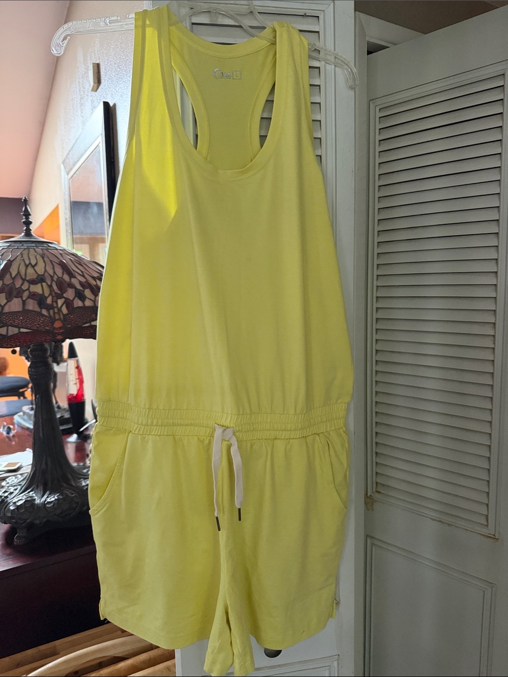 Zyia Lemon Laguna' Romper Shorts - Lightweight Drawstring Casual